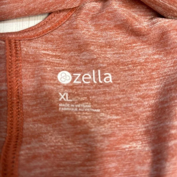 🍁 NWT Zella Rust Marsala Open Back Blouse Size XL - Picture 7 of 8